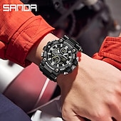 abordables Relojes digitales-SANDA Hombre Reloj Digital Esfera Grande Al Aire Libre Deportes Moda Luminoso Despertador Calendario Cronógrafo Silicona Reloj