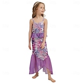 cheap Girls&#039; Costumes-The Little Mermaid Little Mermaid Princess Mermaid Dress Theme Party Costume Cosplay Movie Cosplay for Girls&#039; Kid&#039;s Carnival Masquerade Party Holiday