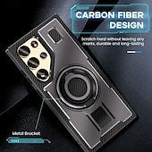 お買い得  サムスン用ケース-電話 ケース 用途 サムスンのギャラクシー S24 Ultra Plus S23 Ultra Plus A55 A35 A25 A15 5G A54 A34 A14 バックカバー バンカーリング 耐衝撃 レトロ風 TPU PC