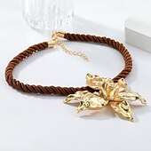 levne Náhrdelníky a přívěsky-Dámské Náhrdelníky Elegantní ulice Květinový Náhrdelníky