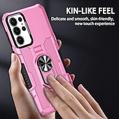 abordables Carcasas Samsung-Funda para teléfono para Samsung Galaxy S24 S23 S22 S21 Ultra Plus A55 A35 A25 A15 5G A34 A54 A73 A53 A33 A23 A13 A72 A52 A32 A22 A12 Cubierta trasera soporte magnético a prueba de golpes retro PC