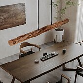 ieftine Lumini pandantive-80 cm Design Lanternă Lumini pandantiv Lemn Lemn Pictate finisaje Epocă LED 110-120V 220-240V