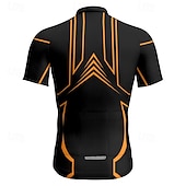 abordables Maillots pour hommes-Homme Maillot Velo Cyclisme Manche Courte Cyclisme Tee-shirt Maillot avec 3 poches arrière VTT Vélo tout terrain Respirable Séchage rapide Conception anatomique Mèche Jaune Rouge Bleu Des sports