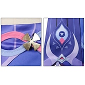 billige Anime-kostymer-Genshin Impact Cosplay Citlali Anime Cosplay kostyme Drakter Cosplay-drakter Karneval Maskerade Ytelse Fest Frakk Skjørte Hansker Til Dame Voksne