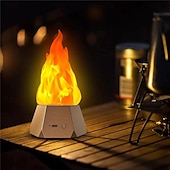 economico Luci decorative-3d led atmosfera luce notturna campeggio esterno cortile paesaggio decorazione luce usb ricarica simulazione fiamma luce camera camera atmosfera luce 1 pz