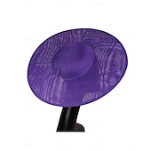 abordables Fascinators-Chapeaux Imitation Lin Chapeau melon / cloche Mariage Élégant ancien Avec Couleur unie Casque Couvre-chef