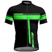 voordelige Heren shirts-Voor heren Wielrenshirt Korte mouw Fietsen T-shirt Shirt met 3 achterzakken Bergracen Ademend Sneldrogend Anatomisch ontwerp Lampenkatoen Geel Rood Blauw Sport Kleding