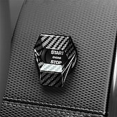 economico Interni fai-da-te per auto-1 confezione di interruttore di accensione per auto, pulsante di avvio e arresto del motore, copertura in fibra di carbonio per BMW E46 E90 E60 E39/Audi A4 A6 S3 S5/Benz C200 C300