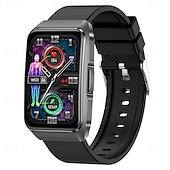 abordables Relojes inteligentes-696 ET650 Reloj inteligente 1.57 pulgada Pulsera inteligente Bluetooth ECG + PPG Podómetro Recordatorio de Llamadas Compatible con Android iOS Mujer Hombre Llamadas con Manos Libres Recordatorio de