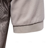 baratos Polo Elite Masculino-Homens Pólo Polo de malha Formal Trabalho Aberto para a Lateral Manga Curta Floral Botões Estampado Primavera Azul denim Branco Azul Marinha Verde cáqui Azul Claro Pólo