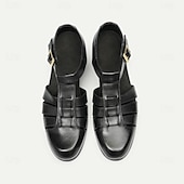 cheap Premium Leather Sandals-Men&#039;s Leather Fisherman Sandals - Breathable Summer Closed-Toe Sandals for Casual &amp; Outdoor Wear