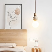 economico Luci a sospensione-23 cm Design Circolare/Tondo Design di Lanterna a Sospensione Lampada a sospensione Pietra Vetro Stile Artistico Stile Vintage Stile Classico Vintage Rustico 110-120V 220-240V