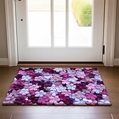 preiswerte Fußmatten-Blumen Fußmatte Küchenmatte Fußmatte rutschfeste Teppich Innen- und Außenmatte Schlafzimmerdekor Badezimmermatte Eingangs-teppich Frühling Sommer