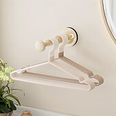 cheap Bathroom Gadgets-Suction Cup Clothes Hanger Rack, No-Drill Retractable Wall-Mounted Drying Rack for Balcony and Home Organization