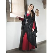 levne Šaty-Retro Středověké Renesanční Šaty Plesové šaty Viking Keltský rytíř Dámské Keltské Královský předvečer Všech svatých Karneval Výkon Párty LARP Dospělé Šaty