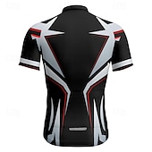 abordables Maillots pour hommes-Homme Maillot Velo Cyclisme Manche Courte Cyclisme Tee-shirt Maillot avec 3 poches arrière VTT Vélo tout terrain Respirable Séchage rapide Conception anatomique Mèche Rouge Bleu Bleu Ciel Des sports