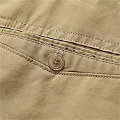 preiswerte Arbeitsshorts-Herren Schicke Shorts Arbeitsshorts Kurze Golfhosen Tasche Einfach Komfort Atmungsaktiv Knielang Outdoor Geschäft Sport Lässig Schwarz Khaki