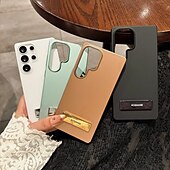 olcso Samsung-tokok-telefon Ügy Kompatibilitás Samsung Galaxy S25 S25 Plus S25 Ultra Fekete tok Állvánnyal Ütésálló Retro PC