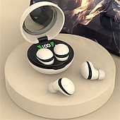 economico Cuffie TWS wireless-Cuffie Mini Wireless 5.3 per Sonno con Touch Biometrico Suono HiFi Stereo Display Digitale LED Cavo Antinodoso Auricolari Semi-Open-Back per Esercizio