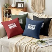お買い得  「Quotes&amp;Saying Style」-面白い名言装飾クッションカバー 1枚 ソフトスクエアソファクッションケース ピローケース 寝室 リビングルーム ソファ 椅子用