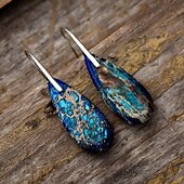 cheap Earrings-Women&#039;s Earrings Classic Drop Stylish Earrings Jewelry Silver / Black / Gold / Black / Silver For Wedding Party 1 Pair