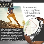 abordables Relojes inteligentes-696 SK32 Reloj inteligente 1.58 pulgada Smartwatch Reloj elegante Bluetooth ECG + PPG Podómetro Recordatorio de Llamadas Compatible con Android iOS Mujer Hombre Llamadas con Manos Libres Recordatorio