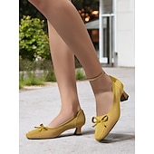 levne Block Heels-dámské lodičky z úpletu na nízkém podpatku – prodyšné lehké pohodlné boty do kanceláře, do práce i na běžné nošení