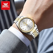 cheap Quartz Watches-OPK Luxury Brand Watch Circular Dial Luminous Stainless Steel Men&#039;s Quartz Watch