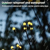 Недорогие Ландшафтные огни-2 шт. наружные солнечные светильники светлячок наземный светильник 8 светодиодов двор сад парк свадьба вечеринка газон атмосфера украшение свет дыхание вспышка