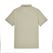 preiswerte Herren Elite Polo-Herren Polo Strick-Polopullover Formell Arbeit Umlegekragen Kurzarm Einfarbig Button-Down Frühling Wein Dunkelgrau Schwarz Weiß Hellgrün Khaki Polo