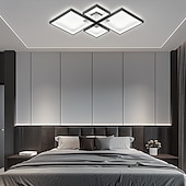 ieftine Lumini Reglabile-4-Light 73*45/95*68 cm Intensitate Luminoasă Reglabilă Proiectare cluster Forme geometrice Lumini de Tavan Metal Aluminiu silicagel Geometric minimalist Pictate finisaje Negru Modern 110-120V 220-240V