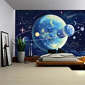 billiga Planet Tapestry-Planet Landskap Hängande Tapestry Väggkonst Stort Tapestry Mural Dekor Fotograf Backdrop Pläd Gardin Hem Sovrum Vardagsrum Dekoration