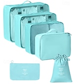 cheap Luggage &amp; Travel Storage-Compression Packing Cubes Set for Travel, Foldable Luggage Organizer Bags, Portable Toiletry and Makeup Bag, Multi-Functional Clothes Storage Pouches for Business Trips and Vacations