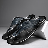 preiswerte Urlaubsandalen-Moderne Flip-Flops aus hellbraunem Kunstleder für Herren mit doppelten Aussparungen und verstellbaren Riemen – vielseitiges Schuhwerk für Komfort im Alltag