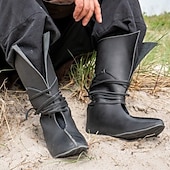 abordables Calzado-Retro Antiguo Medieval Renacimiento Zapatos Hombre Mujer Unisexo Celta Pirata Víspera de Todos los Santos Carnaval Mascarada Evento / Fiesta Mascarada Adulto Zapatos