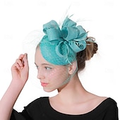 preiswerte Hochzeit Kopfschmuck-Kopfstück Sinamay Hochzeit Abendgesellschaft Elegant Hochzeit Mit Unifarbe Kopfschmuck Kopfbedeckung