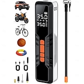 お買い得  インフレータブルポンプ-タイヤインフレーター ポータブルエアコンプレッサー 4x 車のタイヤ用エアポンプ 150psi &amp;10000mAh ポータブルタイヤインフレーター 車用 12DC エアポンプ