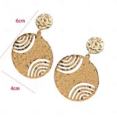 abordables Boucles d&#039;oreilles-Femme Boucles d&#039;Oreille Classique Boule mode Des boucles d&#039;oreilles Bijoux Dorée Pour Mariage Soirée 1 paire