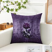 baratos estilo floral e plantas-Capa Decorativa de Almofadas com Penas Bonitas 1PC Capa de Cushion Quadrada Suave para Sofá Capa de Travesseiro para Quarto Sala de Estar