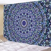 preiswerte Mandala-Teppich-Mandala Bohemian hängender Wandteppich Wandkunst großer Wandteppich Wanddekoration Fotohintergrund Decke Vorhänge Wohnraum Schlafzimmer Wohnzimmer Dekoration Blau