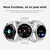 cheap Smartwatch-696 JSwatch6Max Smart Watch 1.43 inch Smartwatch Fitness Running Watch Bluetooth ECG+PPG Pedometer Call Reminder Compatible with Android iOS Women Men Hands-Free Calls Message Reminder IP 67 46mm