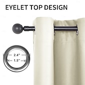 cheap Waterproof Curtains-Waterproof Outdoor Curtains for Indoor Wedding Patio Thick Privacy Grommet Curtains for Wedding Bedroom, Living Room, Porch, Pergola, Cabana, 1 Panel