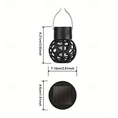 cheap Landscape Lights-4 Pcs Led Outdoor Solar Lights Patio Lights Powered Small Hanging Ball Flame Lamp Hollow Hanging Lamp Tree Branch Atmosphere Led Lamp Courtyard Garden Pendant Light