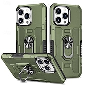 お買い得  iPhone用ケース-iPhone 16 Pro Maxプラス iPhone 15 Pro Maxプラス iPhone 14 13 12 11 Pro Maxプラス バックカバー リングホルダー 磁気 ショックプルーフ レトロ PC用の電話ケース