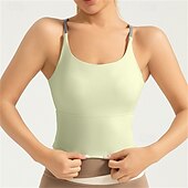 olcso Sportmelltartók-Női Lagana potpora Sportmelltartók Futó melltartó Nyissa meg a Vissza elemet Keresztpántos Jó felső Kosaras Fitnesz Szabadidős sport Futás Légáteresztő Könnyű Mekano Spandex Fekete Fehér Rózsaszín
