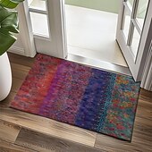 billiga Dörrmattor-Blommig Etnisk Doormat Kök Mat Golv Mat Halkfri Area Mat Oljetålig Mat Inomhus Utomhus Mat Sovrum Dekor Badrum Mat Entré Mat Vår Sommar