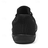 billiga Vardagssneakers-barfota vardagssneakers för män - modern svart, andningsbar mesh, komfortsula - lämplig för dagligt bruk och lätta sporter
