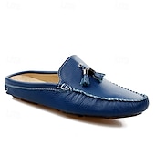 ieftine sandală de rochie-mocasini pentru bărbați din piele naturală – pantofi de șofer clasici cu ciucuri, mocasini casual confortabili pentru afaceri și purtare zilnică