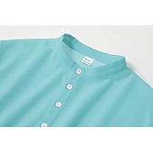 preiswerte Freizeithemden für Herren-Herren Minimalistisches Aloha-Shirt Popover-Hemd Sommerhemd Freizeithemd Strandhemd Waffelstrickhemd Schwarz Weiß Blau Himmelblau Dunkelgray Langarm Kokospalme Klassisch Stehkragen Henley Urlaub