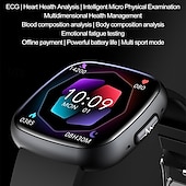 economico Smartwatch-Orologio intelligente monitor della glicemia ECG pressione sanguigna e temperatura corporea Android iOS IP68 1.75